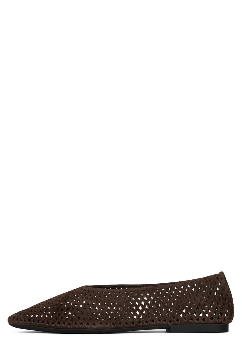 Jeffrey Campbell Flats Brown Suede