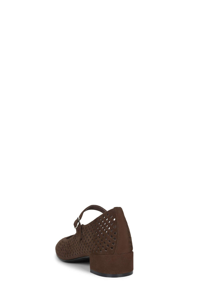 TOPTIER-PC Jeffrey Campbell Mary Janes Brown Suede