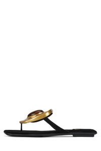 BAZAAR Black Suede Tortoise