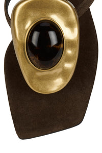 BAZAAR Brown Suede Combo 4