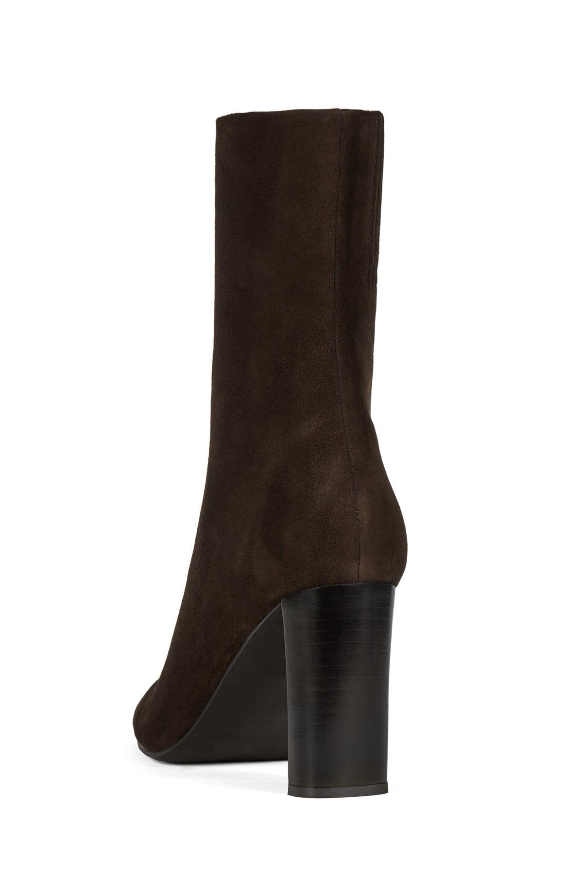 ESSENTIAL Heeled Ankle Boot Chocolate Suede 4