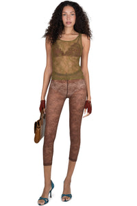 MELODIOUS Jeffrey Campbell Top Olive