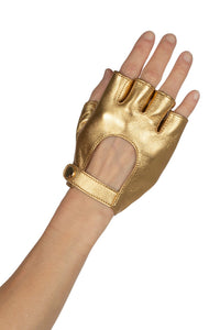 MOTO-MAMI Jeffrey Campbell Gloves Dark Gold