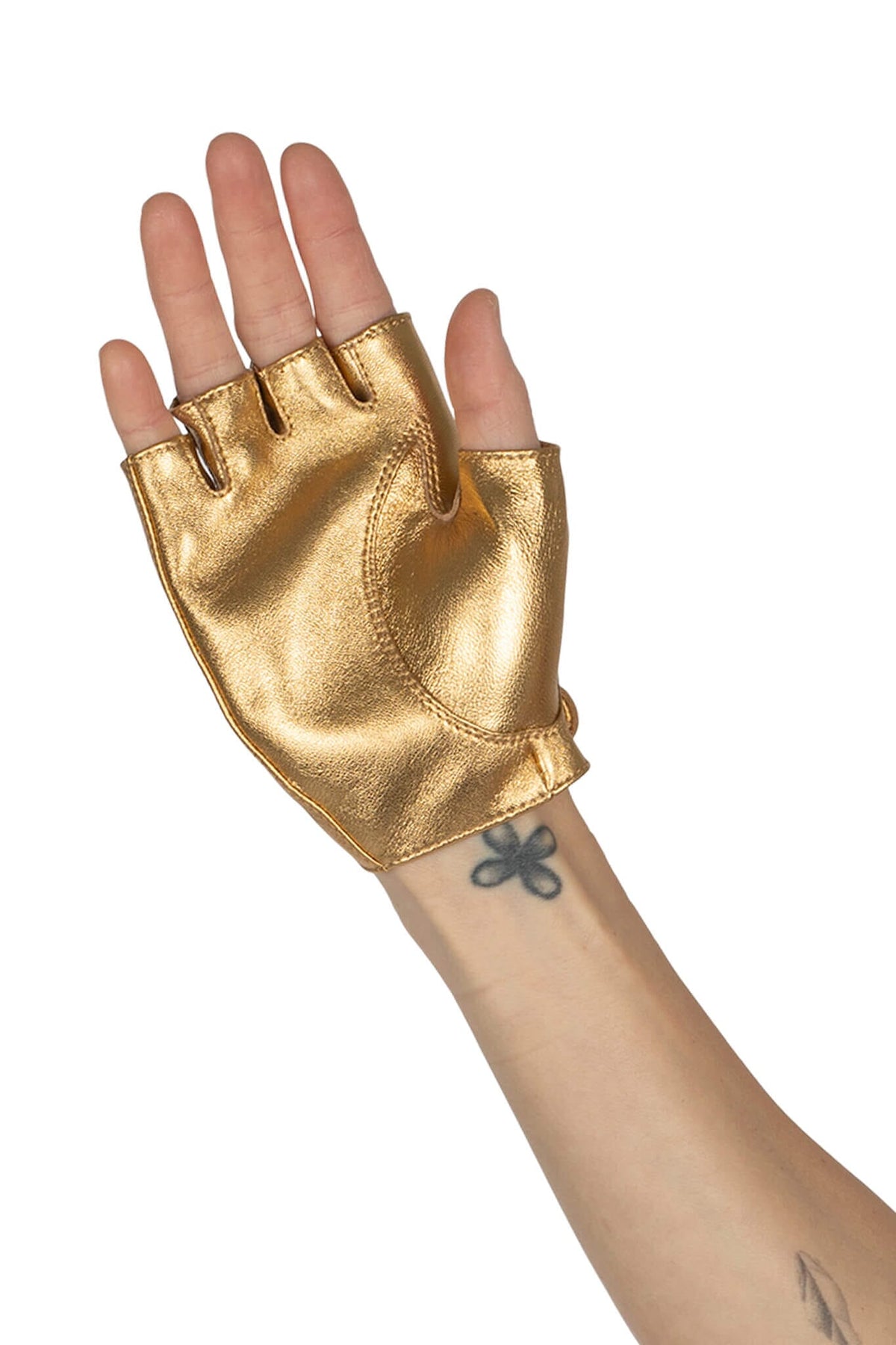 MOTO-MAMI Jeffrey Campbell Gloves Dark Gold _hover