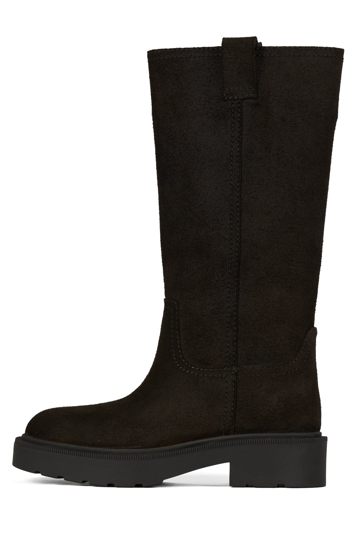 OBSIDIAN-H Brown Distressed Suede