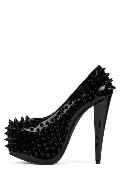 PRICKED Black Patent