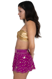 PSYCHIC TOP Jeffrey Campbell Top Dark Gold
