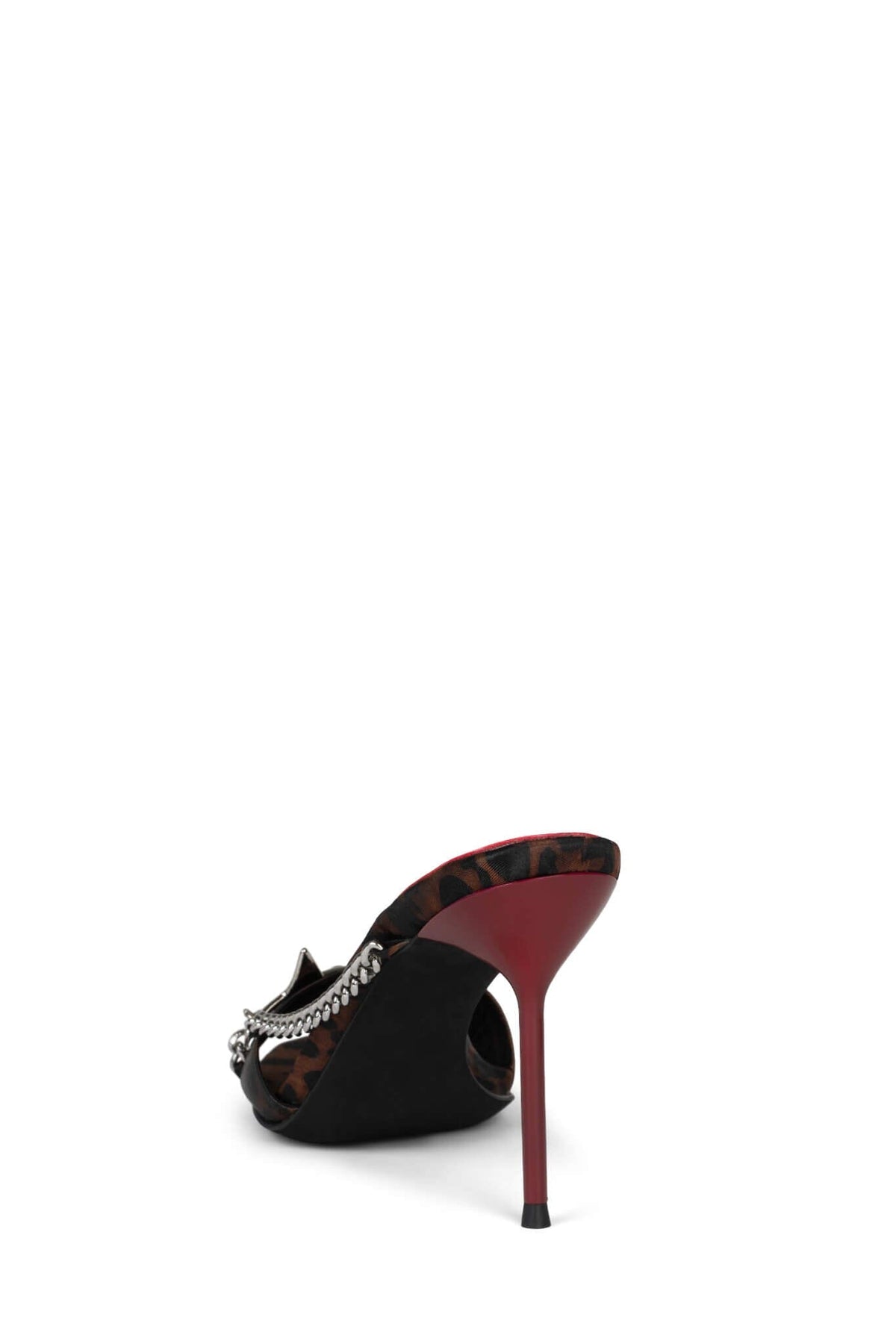 SOIRE-O Tan Cheetah Satin Silver 5
