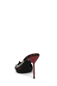SOIRE-O Tan Cheetah Satin Silver 5