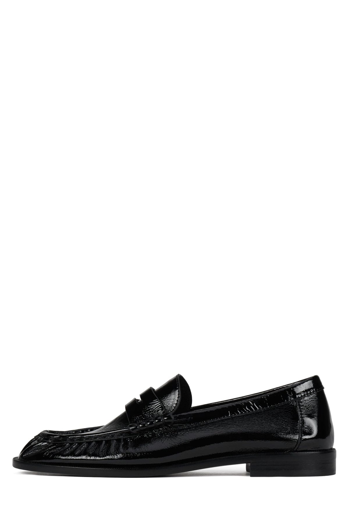 STALLONE Black Crinkle Patent