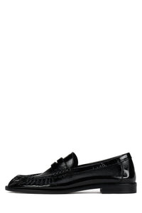 STALLONE Black Crinkle Patent