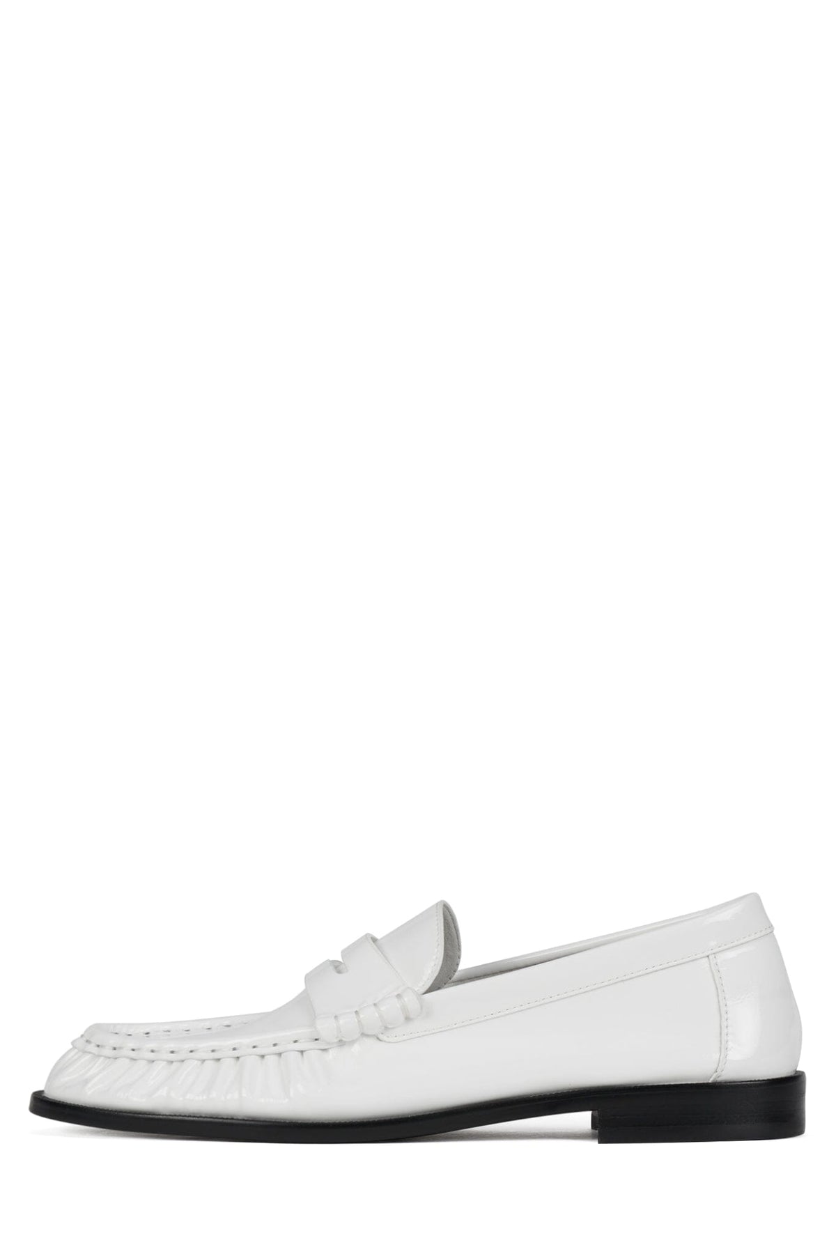 STALLONE White Crinkle Patent
