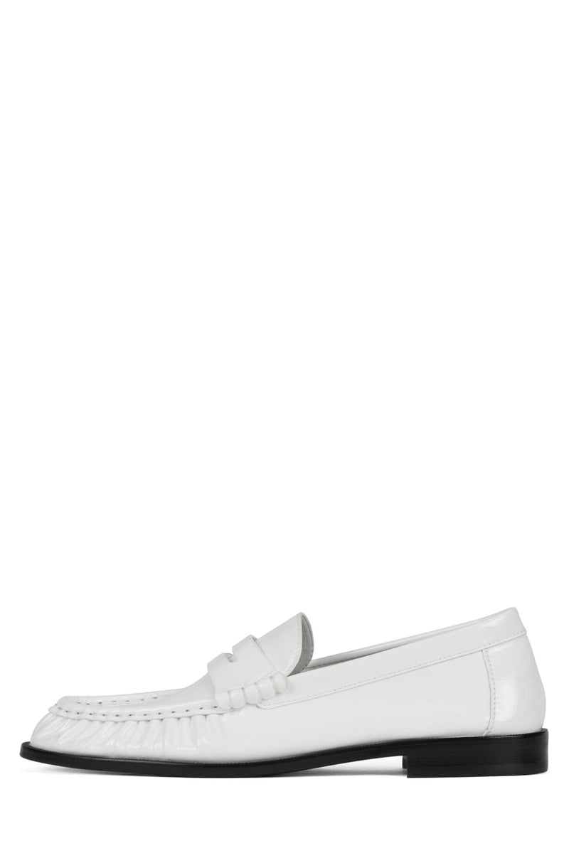 STALLONE White Crinkle Patent
