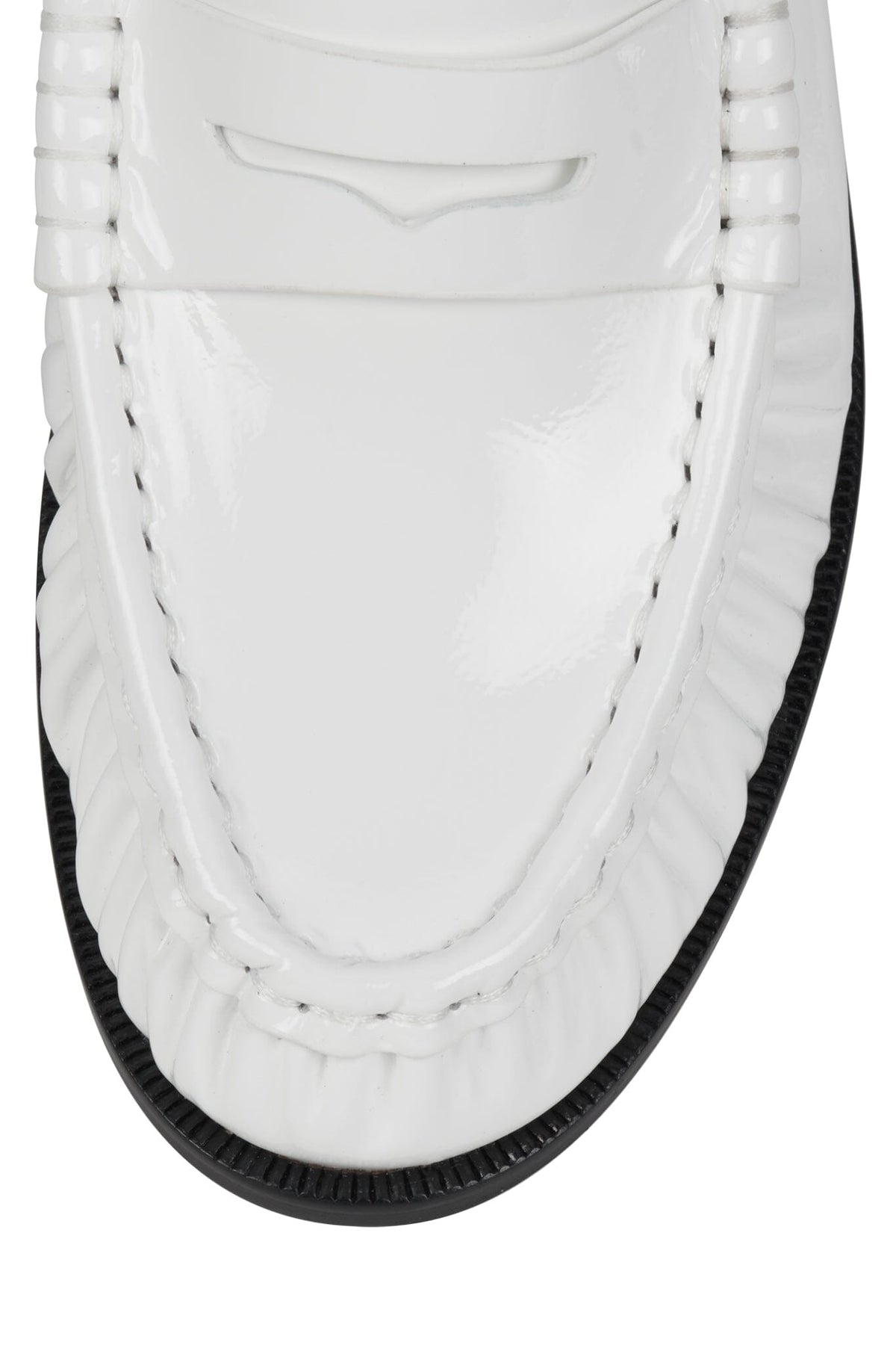 STALLONE White Crinkle Patent 4