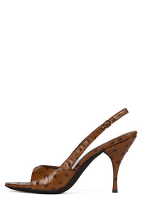 TRIOMPHE Light Brown Ostrich