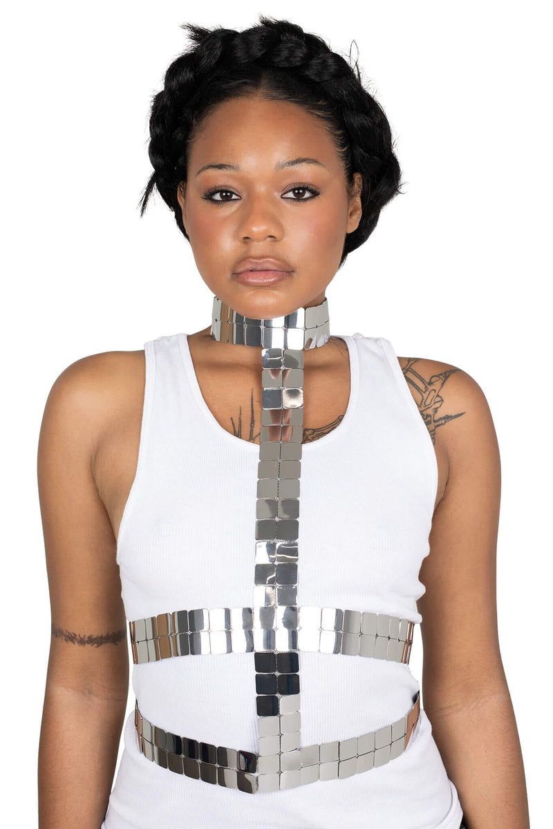 ABYSSINIA HARNESS Jeffrey Campbell Harness Silver 