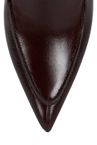 ACCLAIMED Jeffrey Campbell Slingback Heeled Loafer Brown Crinkle