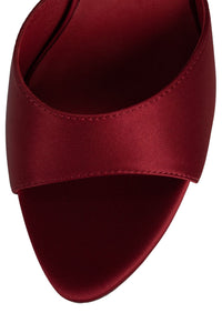 AGENT Jeffrey Campbell Heeled Sandal Red Satin