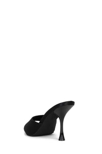 AGENT Jeffrey Campbell Heeled Sandal Black Satin