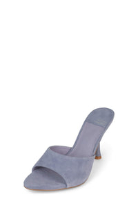 AGENT Jeffrey Campbell Heeled Sandal Dusty Blue Suede