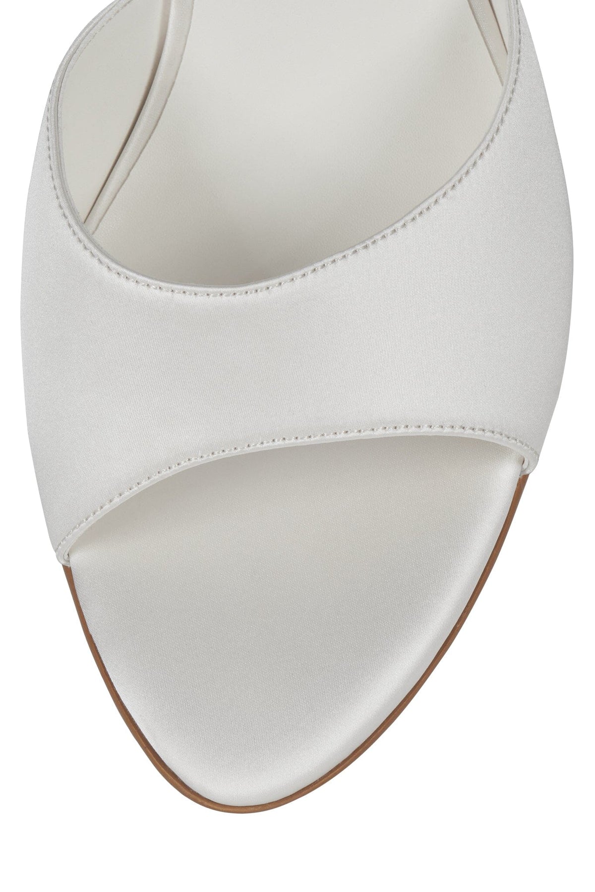 AGENT Jeffrey Campbell Heeled Sandal White Satin