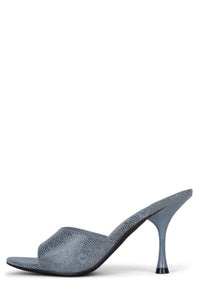 AGENT Jeffrey Campbell Heeled Sandal Blue Lizard 