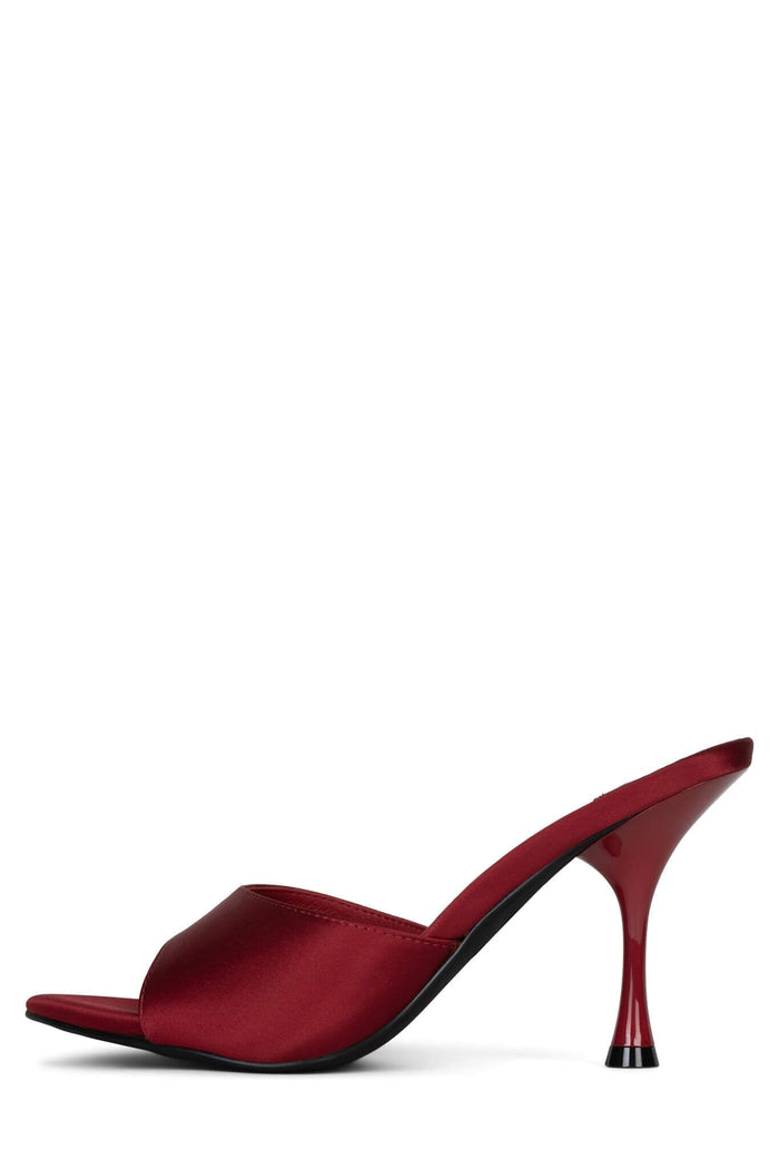 AGENT Jeffrey Campbell Heeled Sandal Red Satin