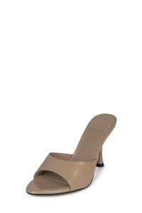 AGENT Jeffrey Campbell Heeled Sandal Beige Crinkle Patent
_hover