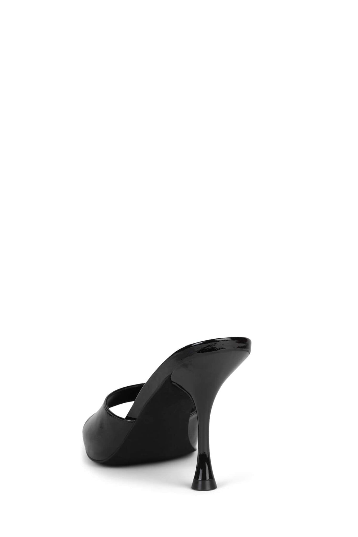 AGENT Jeffrey Campbell Heeled Sandal Black Crinkle Patent
