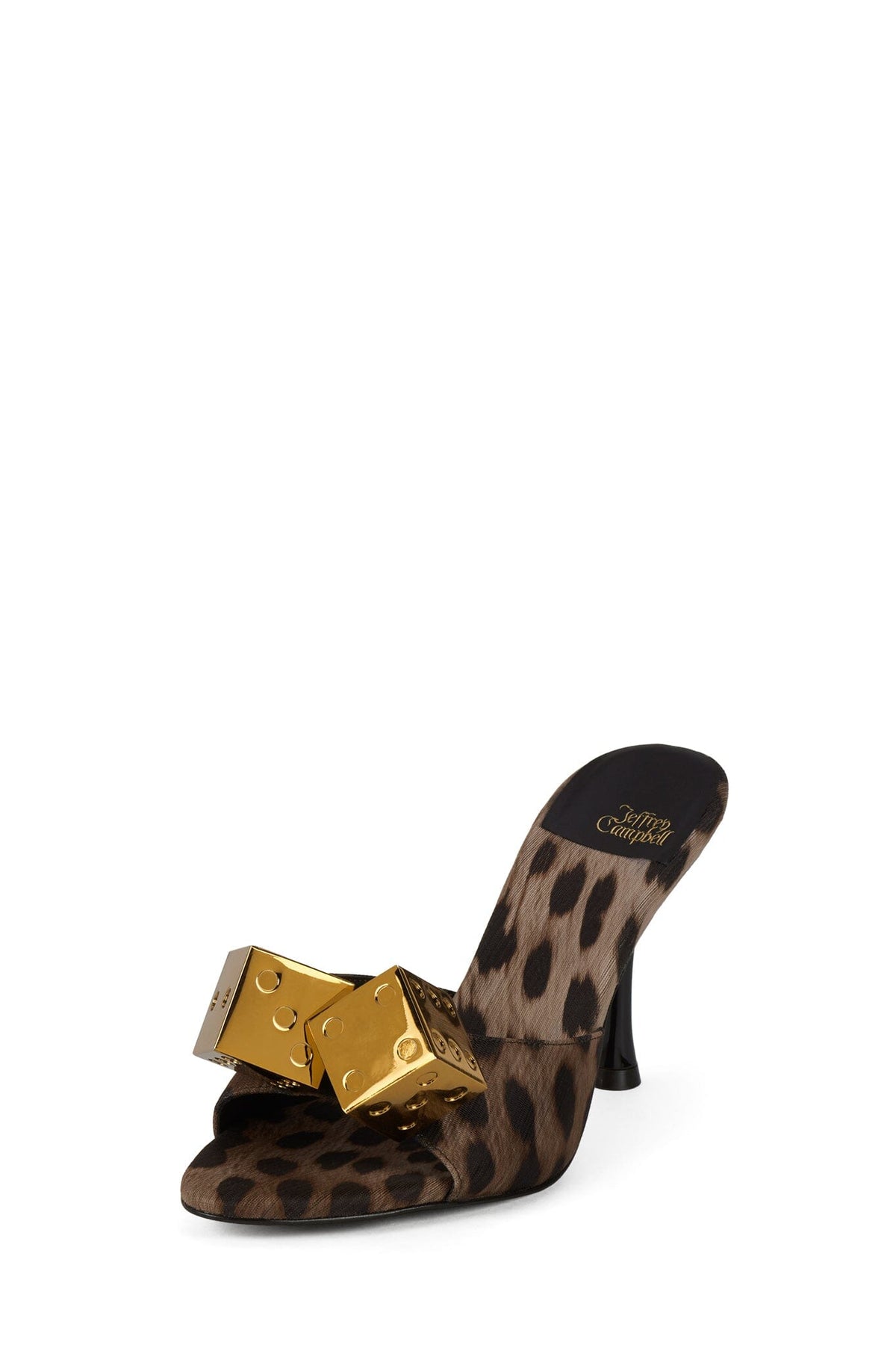 AGENT-O Heeled Sandal Beige Cheetah Gold _hover