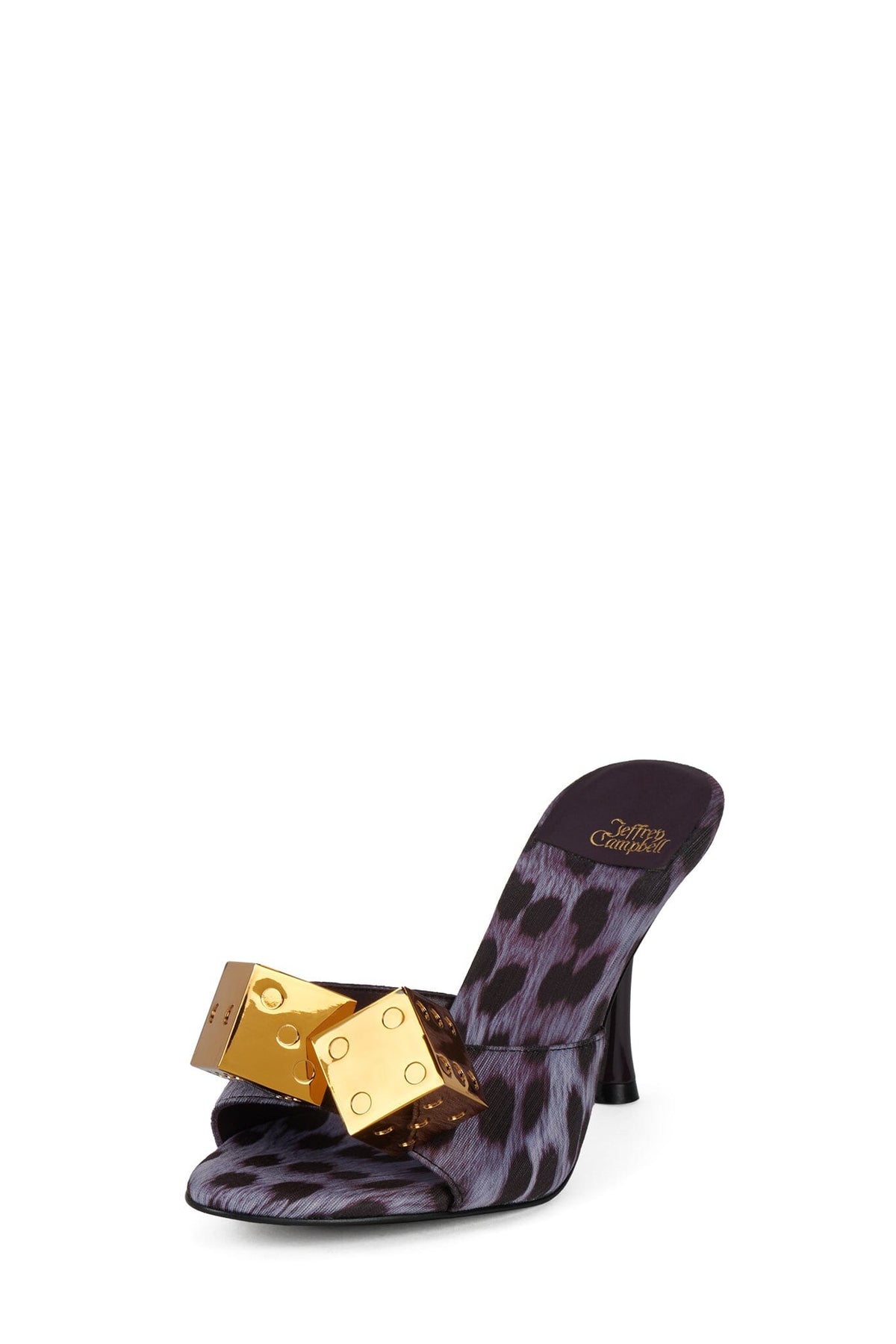AGENT-O Heeled Sandal Purple Cheetah Gold _hover