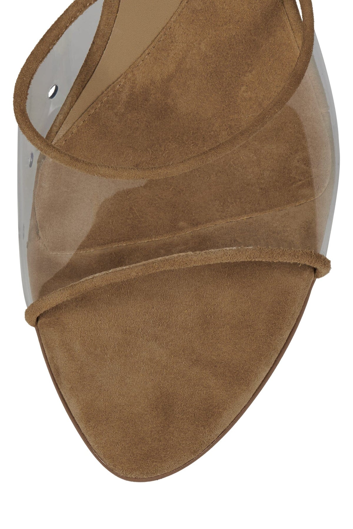 AGENT-V Heeled Sandal Beige Suede Clear