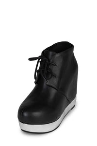 ALEXIS Jeffrey Campbell Ankle Boots Black Silver