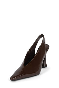ALIMONY Jeffrey Campbell Slingback Pump Espresso Patent
_hover