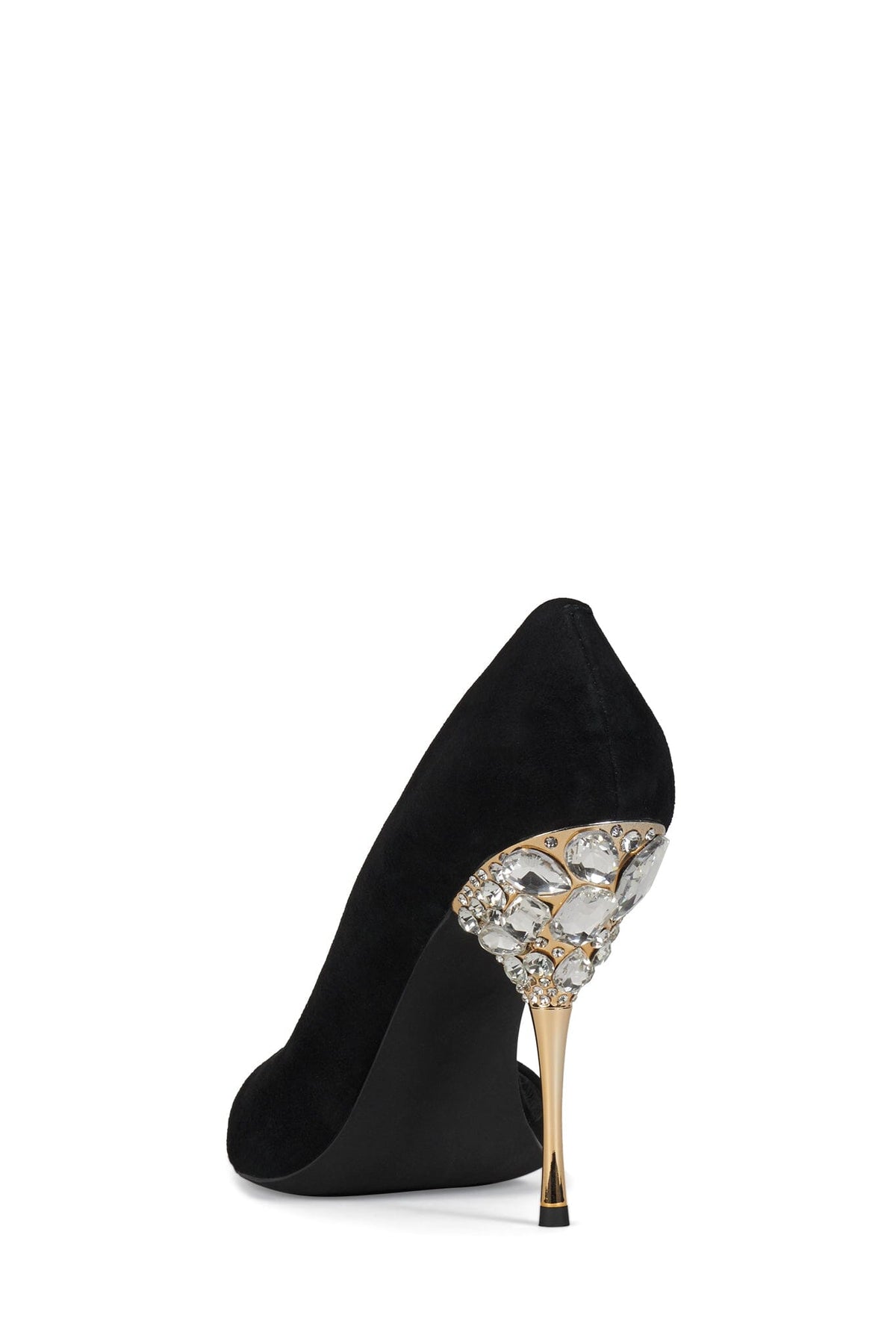 ALLURIA Jeffrey Campbell Heeled Sandal Black Suede Combo