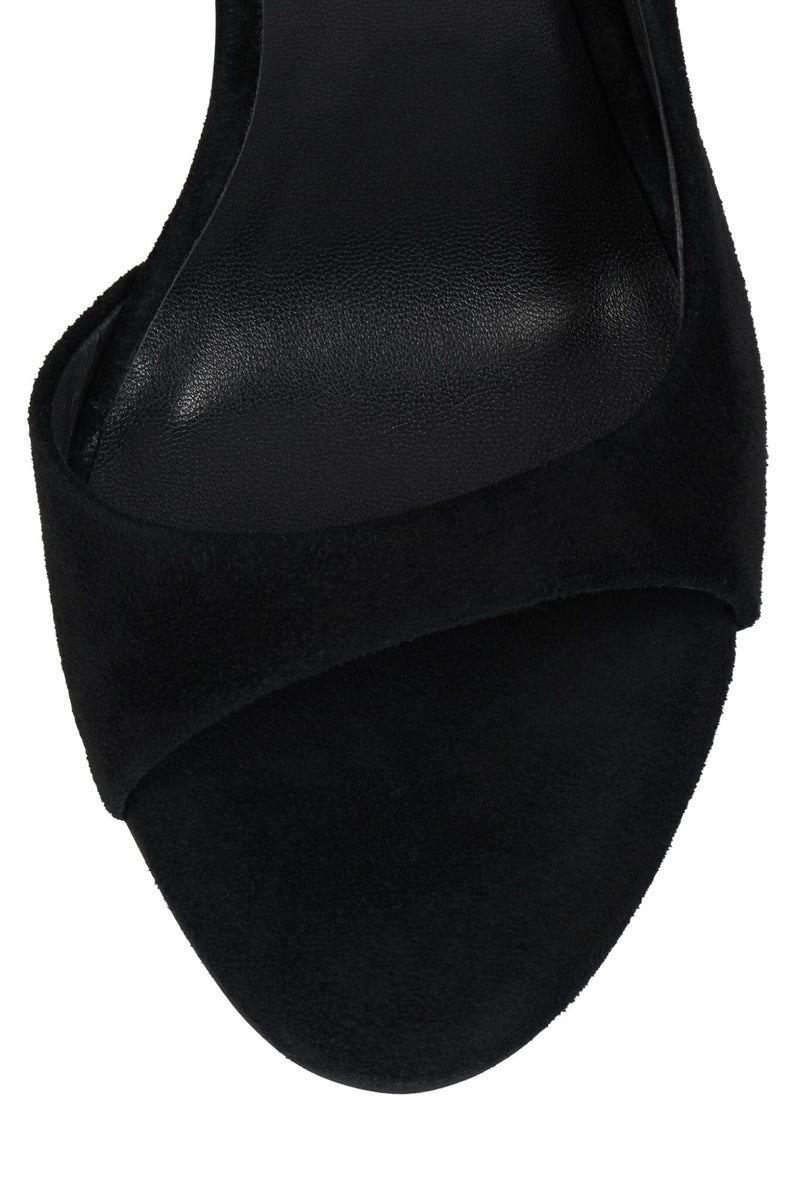 ALLURIA Jeffrey Campbell Heeled Sandal Black Suede Combo