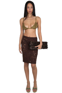 AMALIE-LC Jeffrey Campbell Skirt Brown