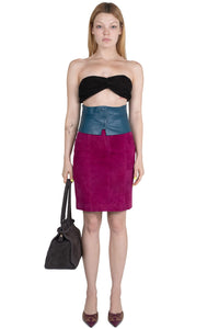 AMALIE Jeffrey Campbell Pencil Skirt Fuchsia Suede
_hover