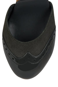 AMERIE Jeffrey Campbell Wedge Pump Grey Suede Combo