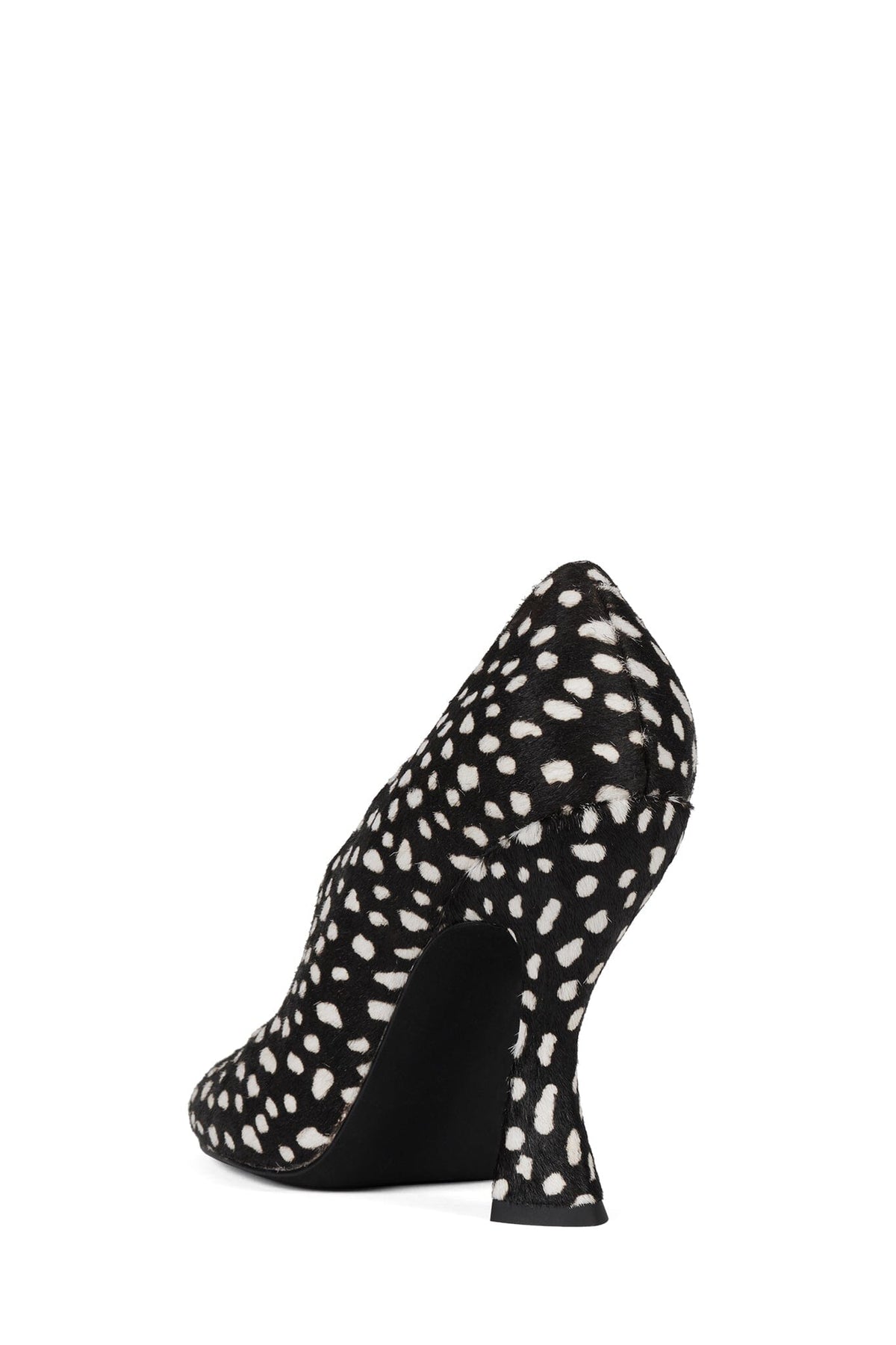AMUSING-F Jeffrey Campbell Pump Black White Dot Teal