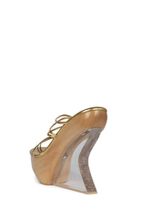 ANDROID Jeffrey Campbell Platform Sandal Gold