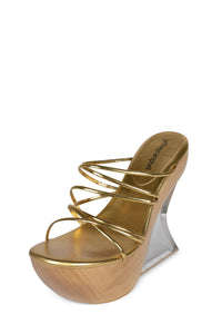 ANDROID Jeffrey Campbell Platform Sandal Gold