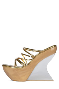 ANDROID Jeffrey Campbell Platform Sandal Gold