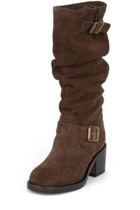 APPALACHIA Jeffrey Campbell Knee-High Boot Brown Suede _hover