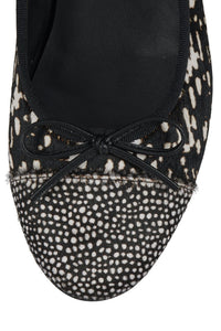 ARABESQ-F Jeffrey Campbell Flat Black White Hair