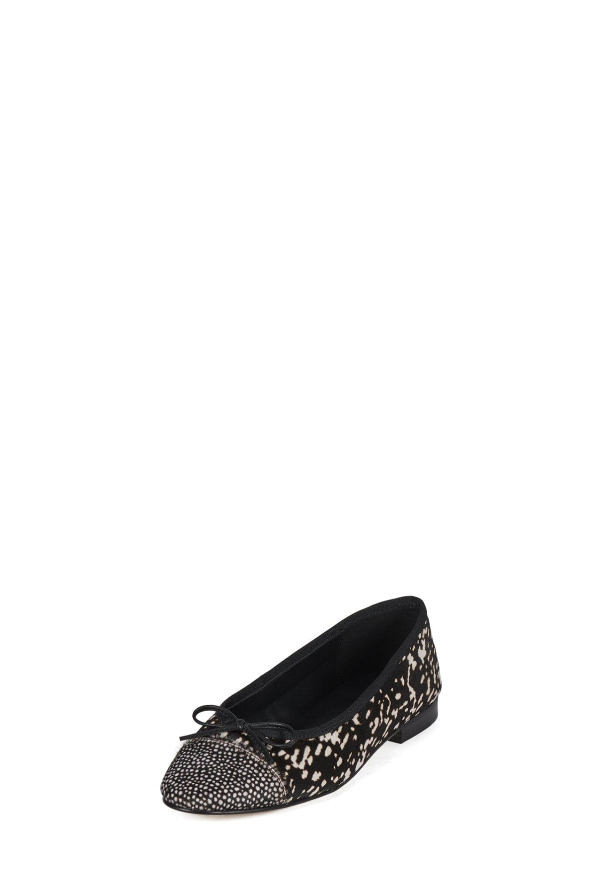 ARABESQ-F Jeffrey Campbell Flat Black White Hair _hover