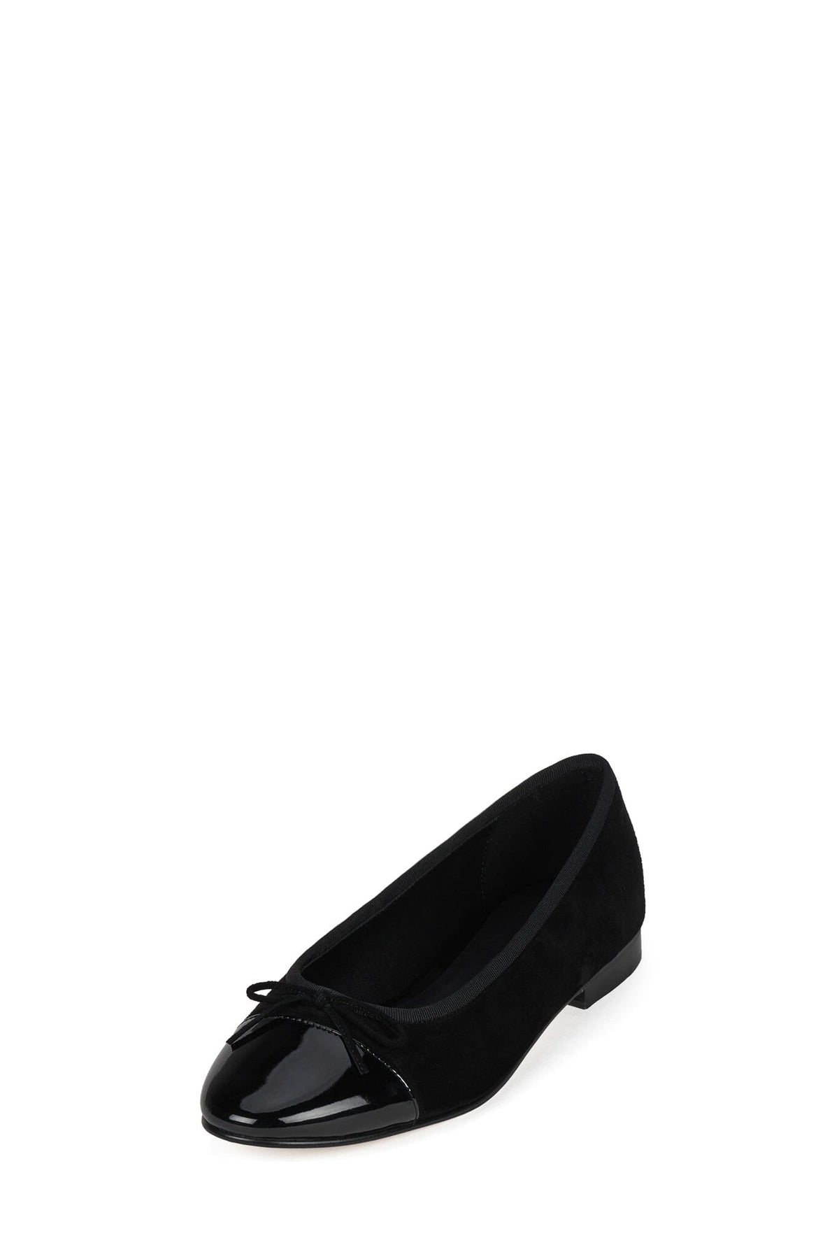 ARABESQUE Jeffrey Campbell Flat Black Suede Combo _hover