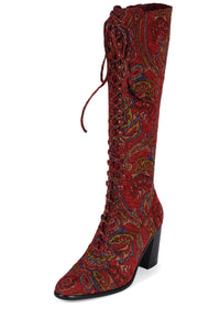 ARCHILLE-K Jeffrey Campbell Heeled Boot Red Tapestry
_hover