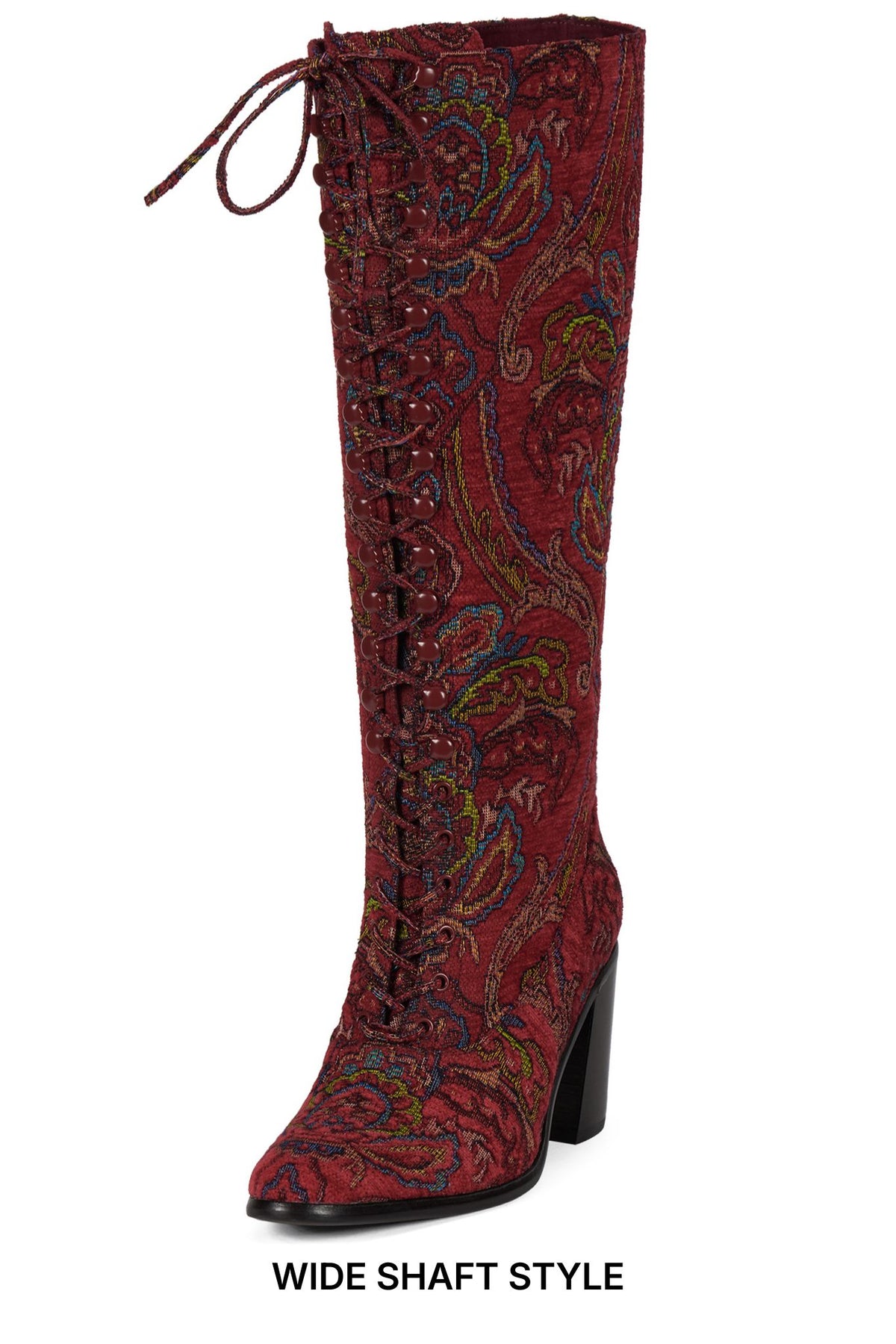 ARCHILLEKW Jeffrey Campbell Knee-High Boot Red Tapestry _hover
