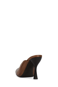 AUDRINA Jeffrey Campbell Heeled Mule Brown Ruboff